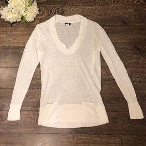 J.crew 100% Linen Cowl Neck Sweater